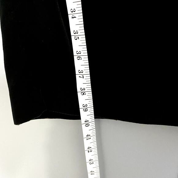 Vintage 80s Cachet by Bari Protas Green Velvet Evening Midi Dress 7/8 - Picture 4 of 8